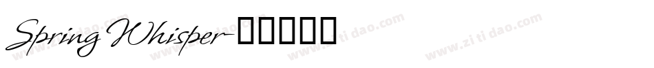 Spring Whisper字体转换